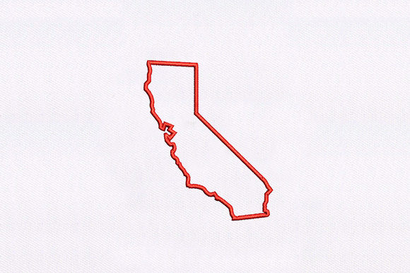 California Map: A Versatile Holiday Embroidery Design