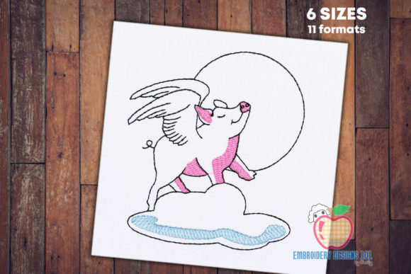 Review: Flying Pig on Cloud Quick Stitch Design