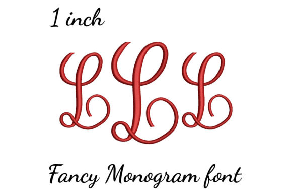 Review: L Monogram Font Fancy for Custom Embroidery