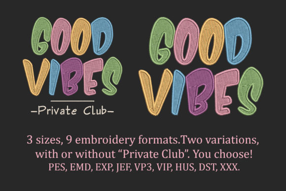Reviewing Good Vibes Colorful Fancy Text for Apparel