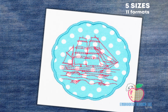 Reviewing Sailbot in Circle Frame Applique