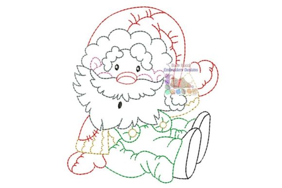 Sitted Santa Multicolor Character Review